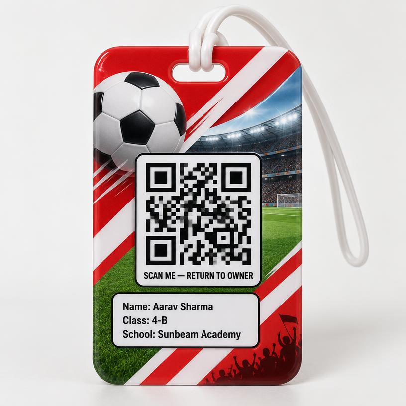 Football Red WapasTag design