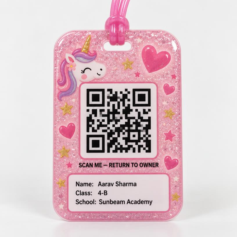 Pink Sparkle WapasTag design
